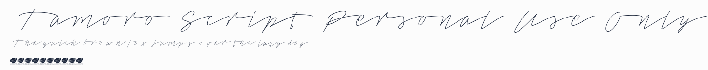Tamoro Script Personal Use Only