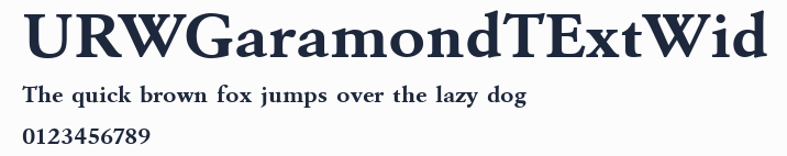 URWGaramondTExtWid