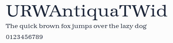 URWAntiquaTWid