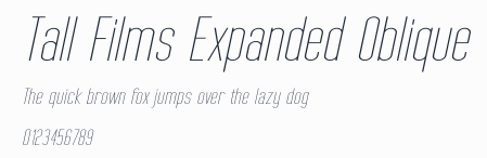 Tall Films Expanded Oblique