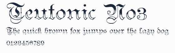 Teutonic No3