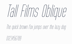 Tall Films Oblique