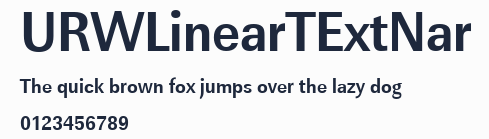 URWLinearTExtNar