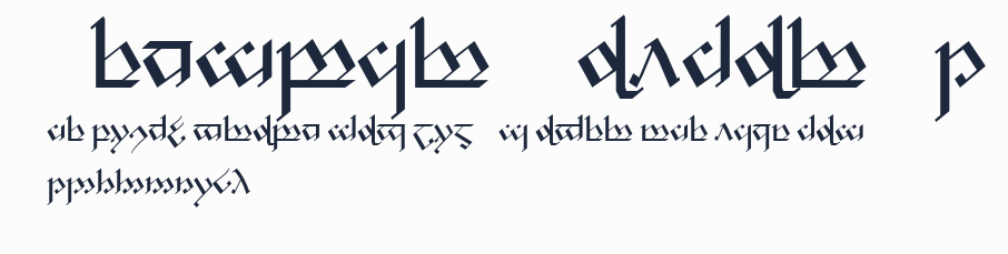 Tengwar Noldor-1