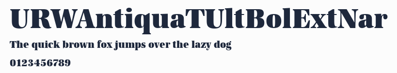 URWAntiquaTUltBolExtNar