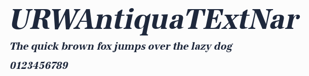 URWAntiquaTExtNar