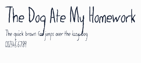 The Dog Ate My Homework
