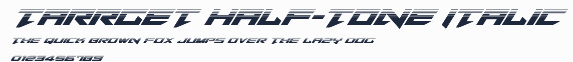 Tarrget Half-Tone Italic