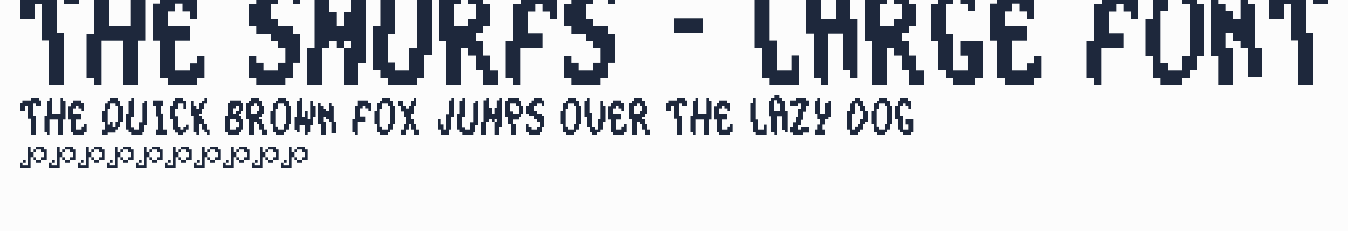 The Smurfs - Large Font