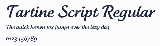 Tartine Script Regular
