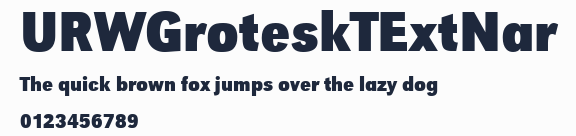 URWGroteskTExtNar