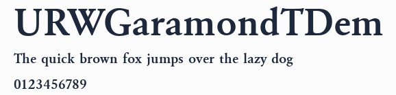 URWGaramondTDem