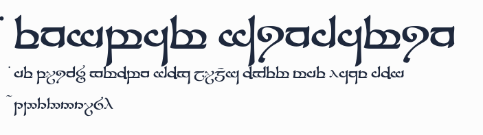 Tengwar Sindarin