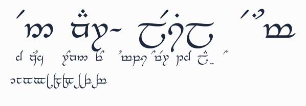 Tengwar-Elesil Medium