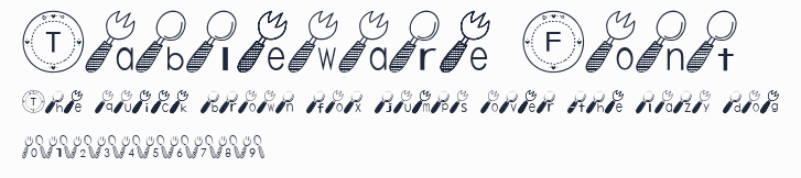 Tableware Font