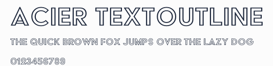 Acier TextOutline預覽圖