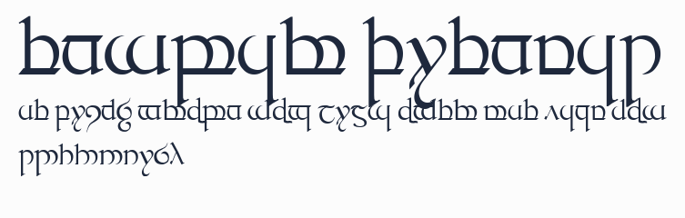 Tengwar Quenya-1