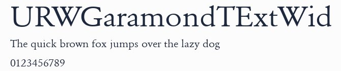 URWGaramondTExtWid