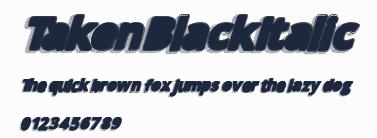TakenBlackItalic