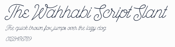 The Wahhabi Script Slant