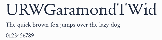 URWGaramondTWid