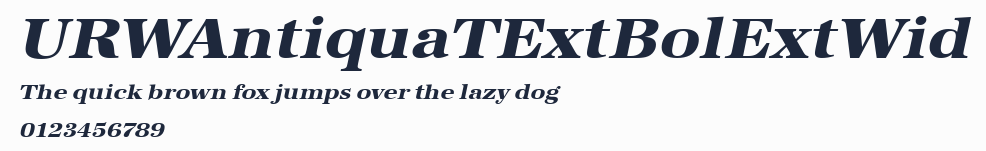URWAntiquaTExtBolExtWid