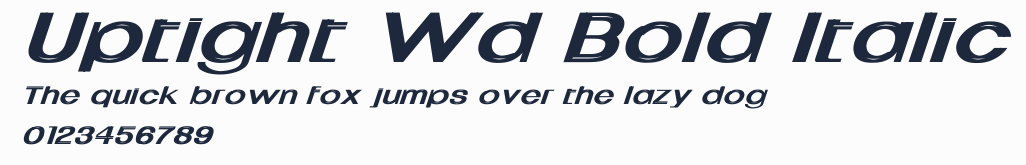 Uptight Wd Bold Italic