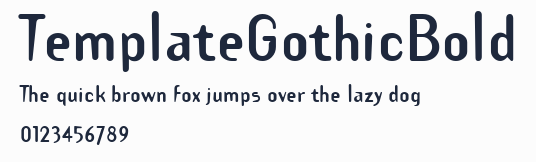 TemplateGothicBold