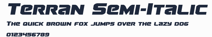 Terran Semi-Italic