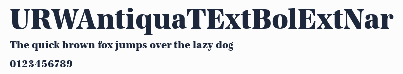 URWAntiquaTExtBolExtNar