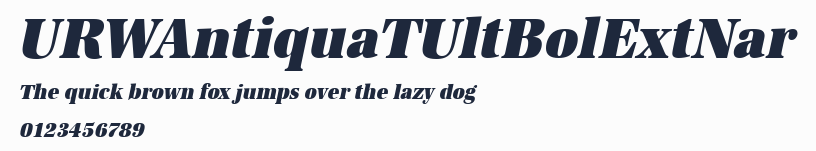 URWAntiquaTUltBolExtNar