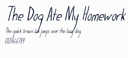 The Dog Ate My Homework