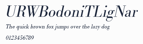 URWBodoniTLigNar