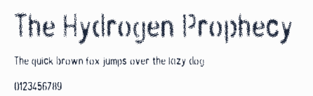 The Hydrogen Prophecy 