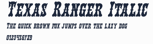 Texas Ranger Italic