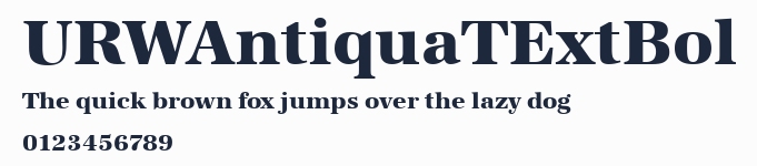 URWAntiquaTExtBol