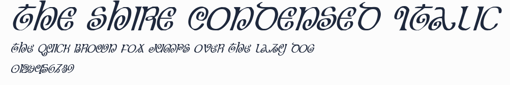 The Shire Condensed Italic