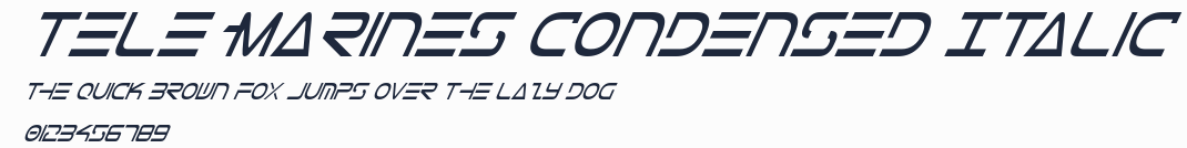 Tele-Marines Condensed Italic
