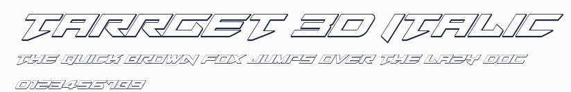 Tarrget 3D Italic