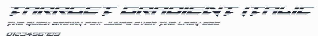 Tarrget Gradient Italic