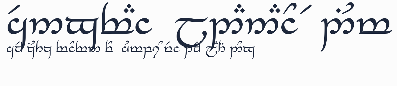 Tengwar_Eldanaro Medium