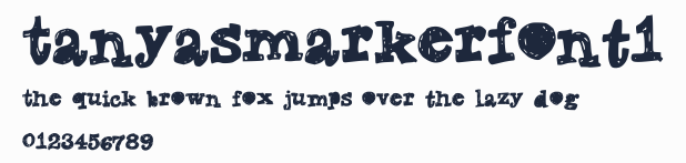 TanyasMarkerFont1