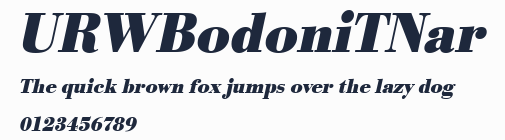 URWBodoniTNar