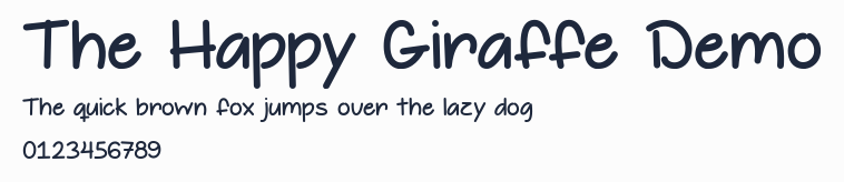 The Happy Giraffe Demo