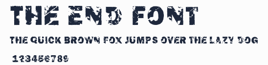 The End Font