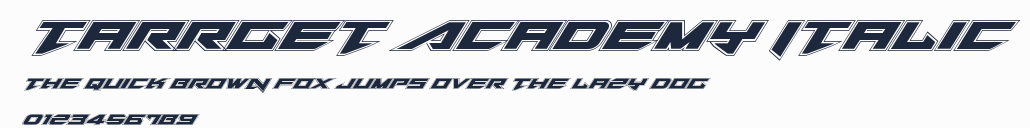 Tarrget Academy Italic