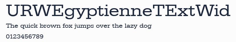 URWEgyptienneTExtWid