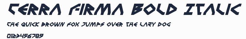Terra Firma Bold Italic