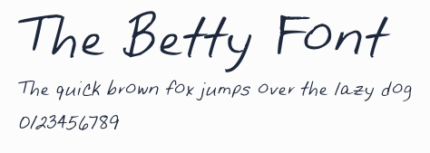 The Betty Font
