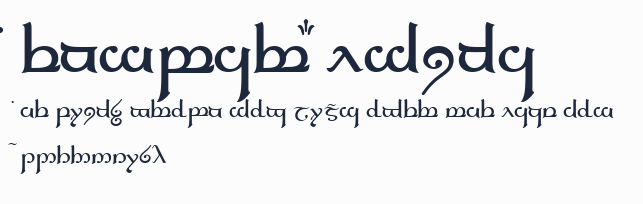 Tengwar Elfica